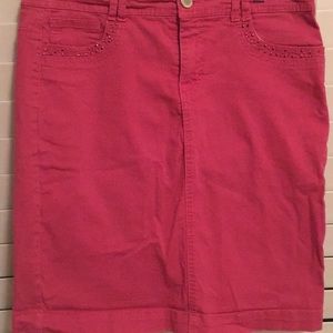 Style & Co embellished Jean skirt (Pink)